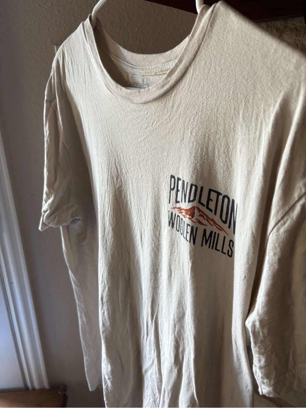 Pendleton Woolen Mills Graphic Tee - Cream, Size L